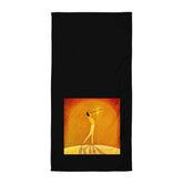 Detail shot of SurArt 108 Towel's fabric, highlighting the microfiber technology for superior absorbency and softness.